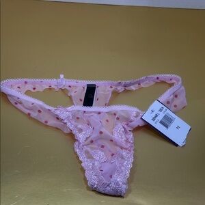 Pink Lace Polka Dot Panties